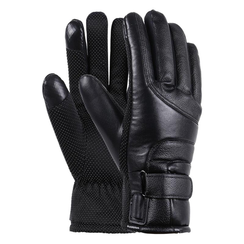 Guantes calefactables USB para vehículos eléctricos de ciclismo en invierno, con pantalla táctil, resistentes al viento, cálidos, con batería de gran capacidad y resistentes al frío.
