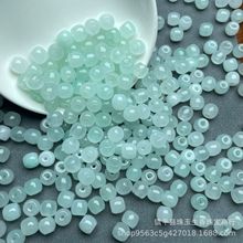 巴山翠冰晴7×8老型珠算盘珠 DIY玉石饰品手链项配饰手工散珠桶珠
