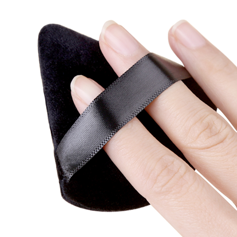 Fábrica de Zhuoerya triangular esponja de cristal polvo de polvo de floquete de maquillaje mayorista polvo de floquete de maquillaje personalizado