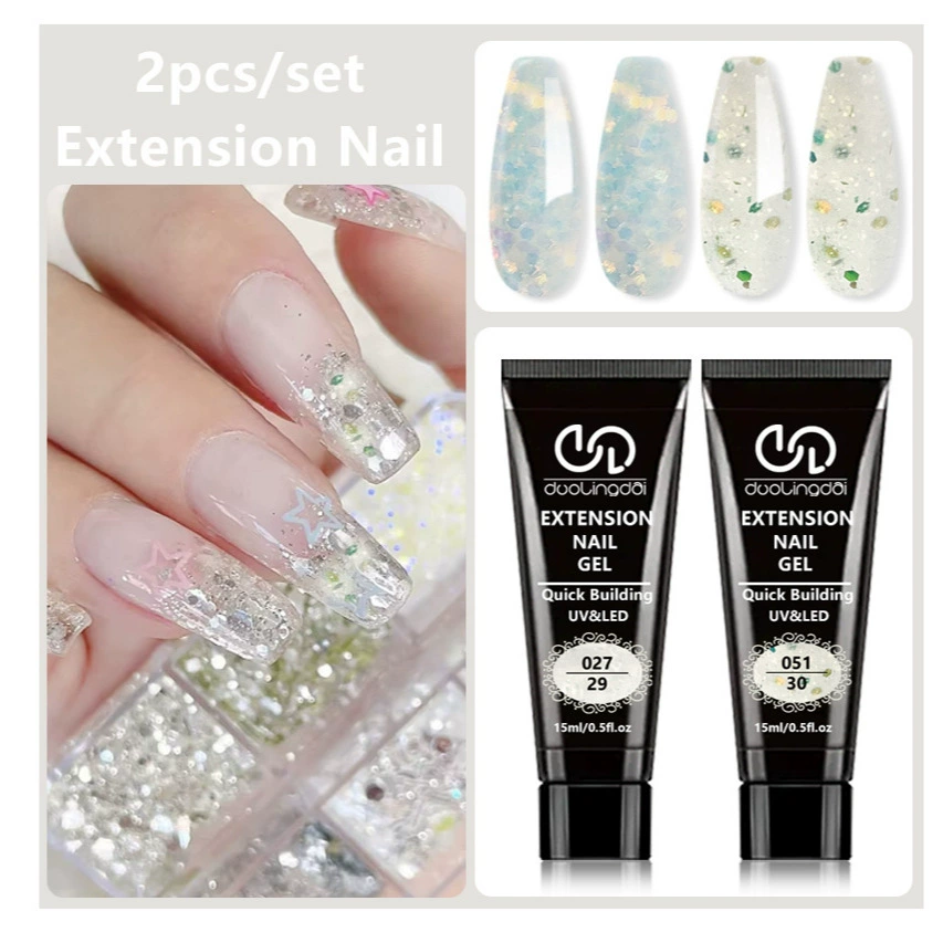 Трансграничная горячая распродажа Dolingdai Crystal Безболезненный удлиненный набор инструментов для маникюрета