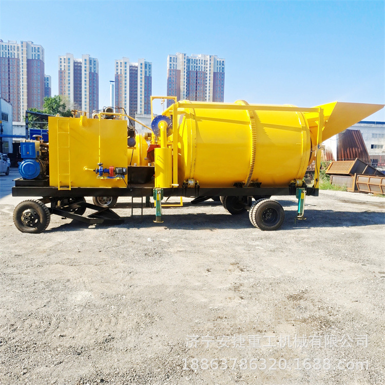除烟尘移动沥青拌和机 双向旋转沥青凝土搅拌机 再生料沥青拌和机