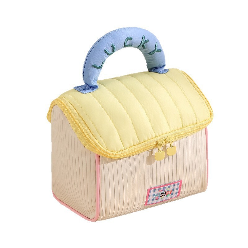 New Favorite Emotional House Cosmetic Bag, Cute and Cute Beauty Bag, Portable Light Luxury Sundries, Cosmetics Storage Bag