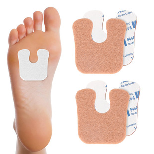 Amazon U-Shaped Sheep Felt Patch, Chicken Eye Patch, Calluses Blisters, Anti-Wear Feet, Optional Felt Forefoot Pad