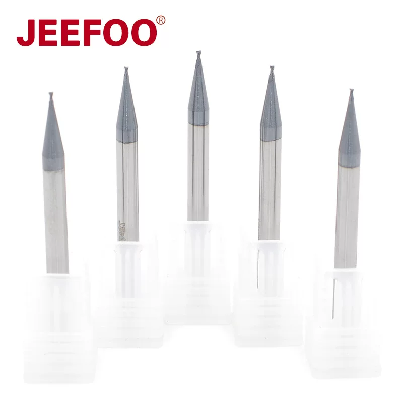 Jiefeng 0.2-0.9 микро-трельевой покрытия сталь с отверстиями глубокий паз фреза микро-диаметр фреза твердосплавная шаровидная головка и фреза