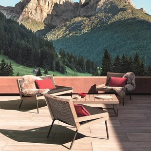 Outdoor Sofa Balcony Leisure B&B Rattan Furniture Courtyard Garden Hotel Villa Designer Rattan Chair Sofa