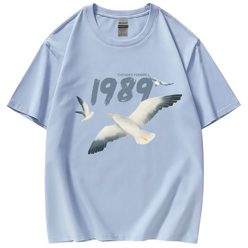 Taylorswift Taylor Swift 1989 Re-Recorded Album Cover Peripheral Clothes Taylor Swift Short-Sleeved T-Shirt Taylorswift Taylor Swift 1989 Re-Recorded Album Cover Peripheral Clothes Taylor Swift Short-Sleeved T-Shirt
