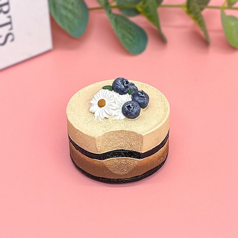 Creatividad de derechos de autor en línea gran tamaño de comida para jugar resina pegatinas de decoración para el hogar pegatinas de postre de pastel de simulación fábrica de stock