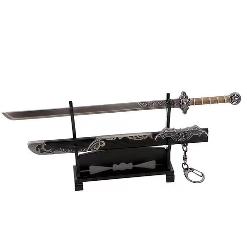 Chinese Ancient Han Sword Qin Shihuang Sword Ruyi Sword Yue Wang Sword 12cm ancient sword model small weapon ornament keychain
