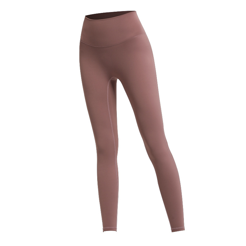 Nuevos pantalones de yoga de cintura alta de melocotón europeo y americano pantalones de barbie de deportes ajustados de las mujeres pantalones de fitness de secado rápido