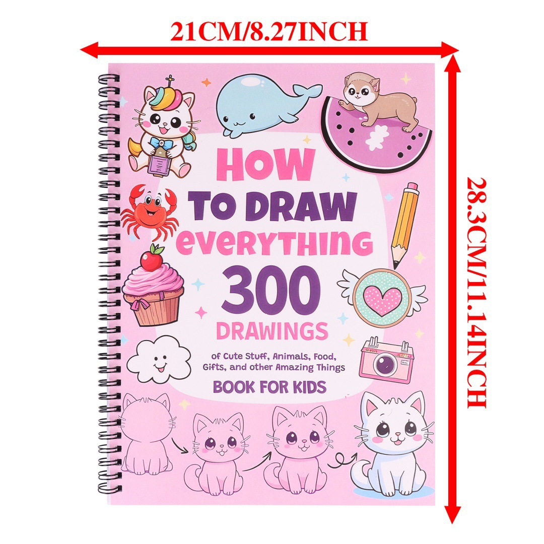 Cómo dibujar todo el libro de coloración cómo dibujar todo 300 libros de coloración de dibujos