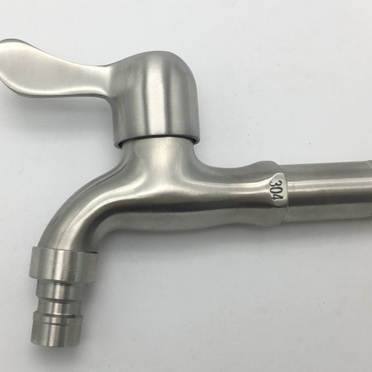 Yao Peng hardware baño 304 lavadora de acero inoxidable grifo ordinario de apertura rápida boquilla de agua solo grifo frío fábrica al por mayor