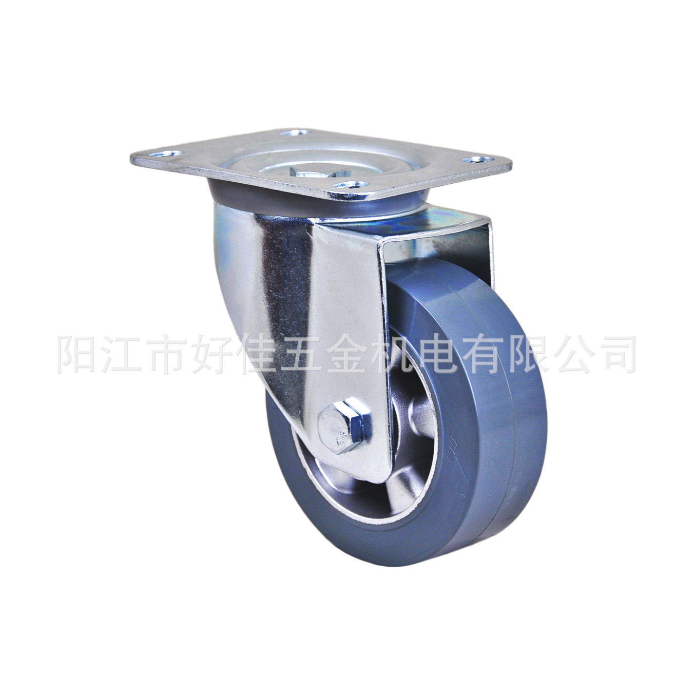 源头工厂产品125X50X55mm 好佳牌欧洲款重型铝芯灰色橡胶万向轮