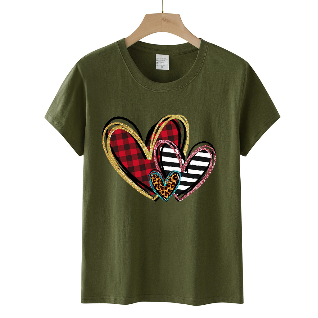 Unisexo Playeras Manga Corta Camisetas Ropa De Calle Forma De Corazón display picture 13