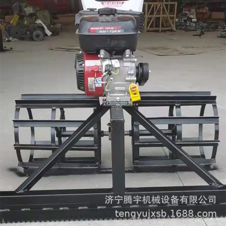 省时省力混凝土手推式摊平机 汽油柴油水泥扒平机 手推扒灰机