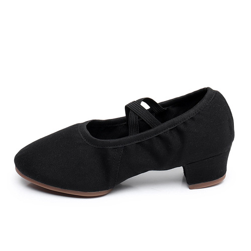 Lace-free female form outdoor dance shoelace root ballet soft sole yoga adult classical dance tendon teacher shoes