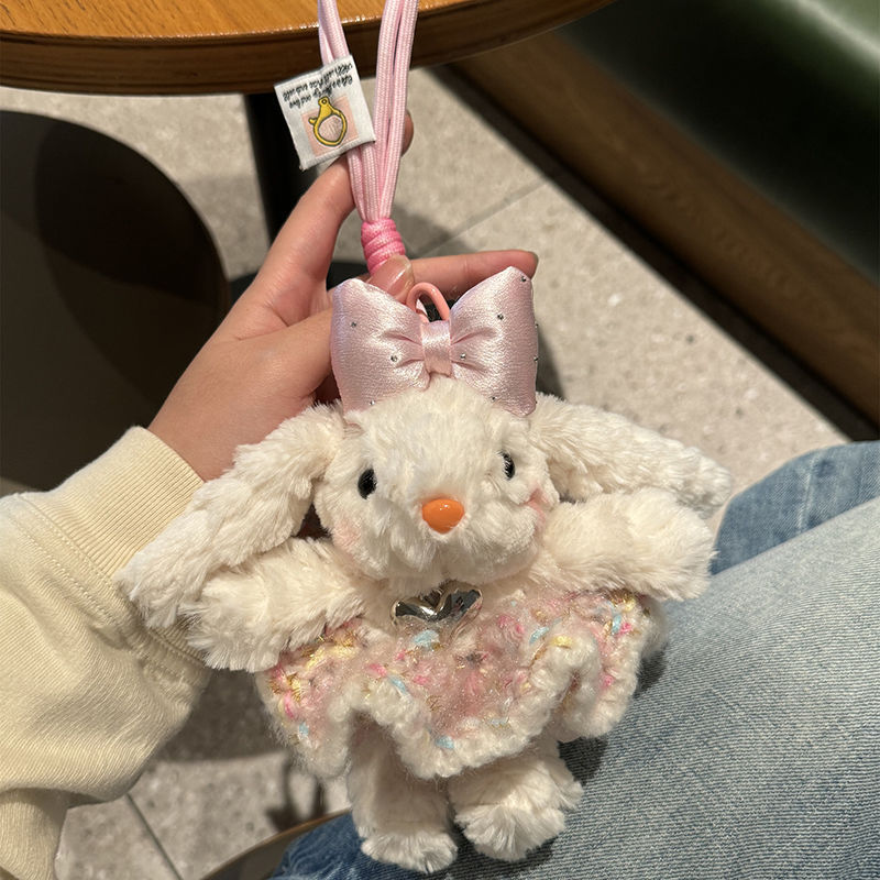 ルースガールぬいぐるみバニー人形バッグペンダント漫画かわいい人形キーホルダー女の子のためのクリエイティブギフト|undefined