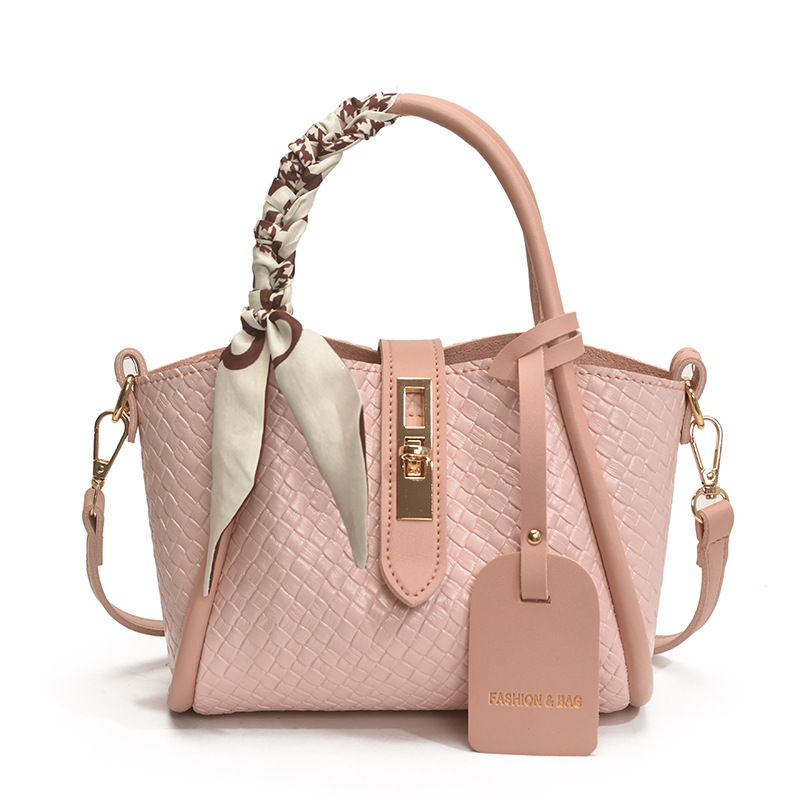 Bolsos Bolsos de moda femenina Bolsos de cubo de canasta de verduras 2025 nuevo bolso de hombro salvaje bolso de mensajero tejido extranjero