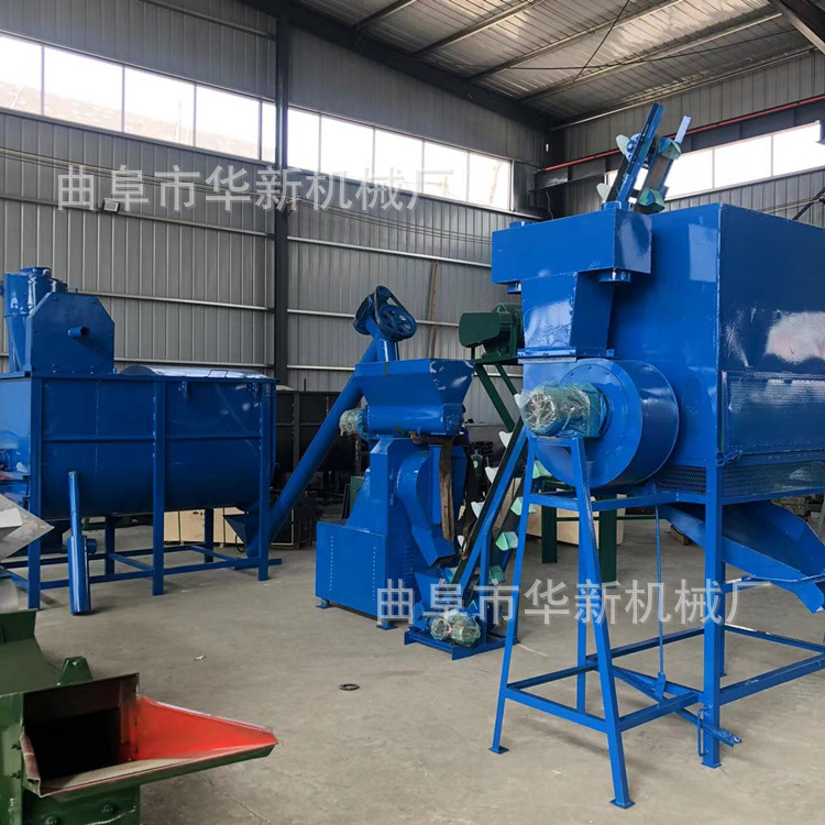 畜牧场饲料造粒机 牛羊用饲料颗粒生产线设备 花生壳饲料颗粒机