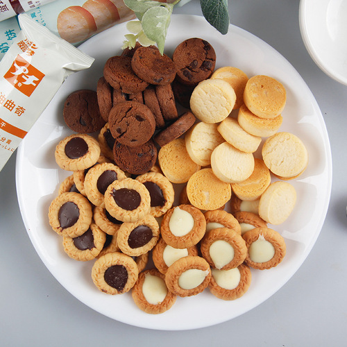 Polo Mochi Cookie with Cheese Butter Chocolate Soft and Fragrant Snack Cookies Netted Small Packaging Casual Snacks