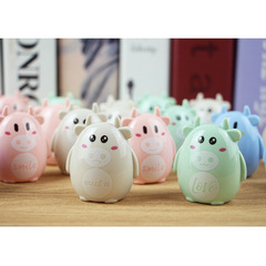 Cute Cartoon Animal Calf Pencil Sharpener Hand Pencil Sharpener Student Stationery Pencil Plane Children's Pencil Sharpener Wholesale