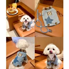 犬と猫の夏通気性のかわいい子猫と子犬の服シュナウザーテディポメラニアンペット服小型犬