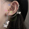 Korean Internet celebrity ins inS girl heart is cold and cool, handsome super immortal butterfly earring earrings