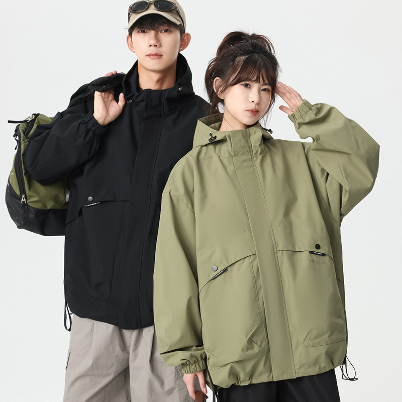 Outdoor Soft Shell Jacket Couple Jacket Spring and Autumn New High Quality Youth Men's and Women's Mountaineering Clothing Windproof and Waterproof