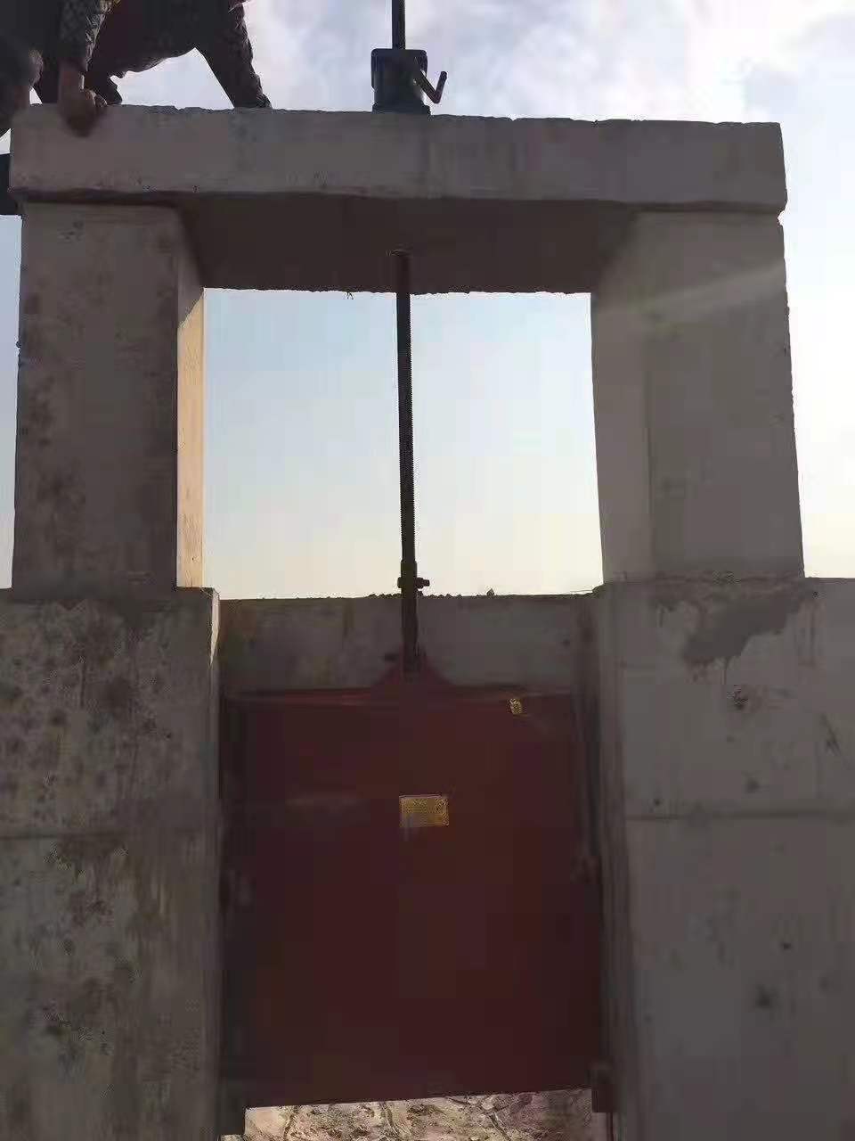 铸铁闸门安装2