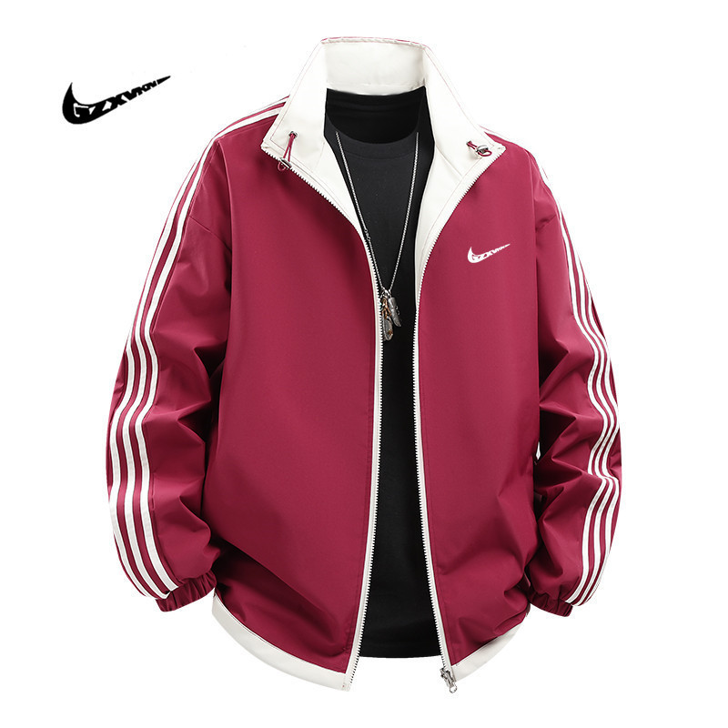 2025 New Couple Double-sided Jacket Men's and Women's Spring and Autumn Fashionable Brand Loose Men's Casual Sports Jacket for Women