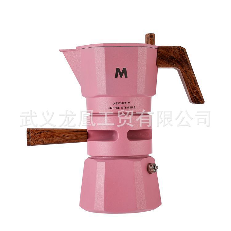 High-end coffee pot Italian double valve concentrated Mocha pot 120ML200ML temperature control in stock wholesale a batch High-end coffee pot Italian double valve concentrated Mocha pot 120ML200ML temperature control in stock wholesale a batch