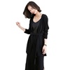 New loose fitting women’s long sleeve knitted cardigan in spring and summer