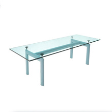 Le corbusier LC6 dining table in blue metal frame�²���Ү��