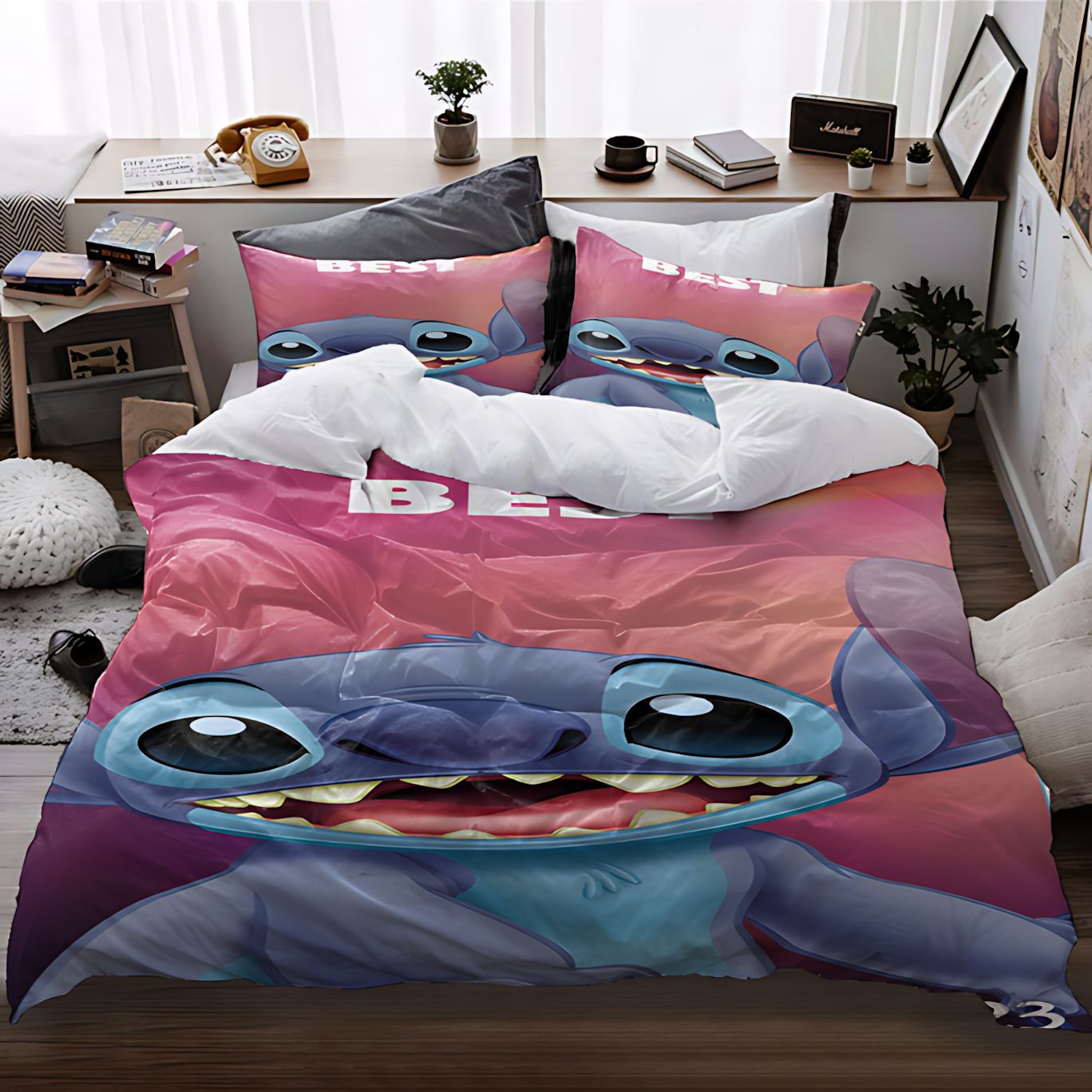 TEMU / JIT Amazon Cute Studdie Pattern HD Digital Printed Edredon Kit para hacer