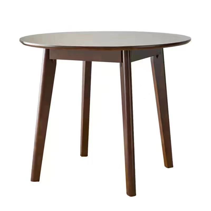 Madera maciza pequeña mesa redonda mesa cuadrada pequeño apartamento simple mesa de comedor moderna y silla mesa de café en casa balcón recepción negociación mesa pequeña