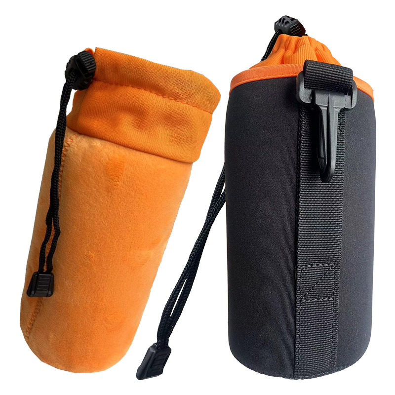 (2개) SLR 카메라 렌즈 가방 저장 가방 다이빙 재료 렌즈 가방 렌즈 커버 방수 허리 가방 충격 방지 렌즈 튜브