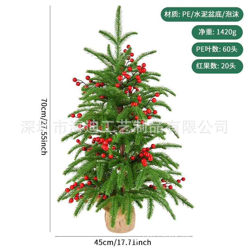Decoración de Navidad Pequeño árbol de Navidad de escritorio Pequeño árbol de Navidad