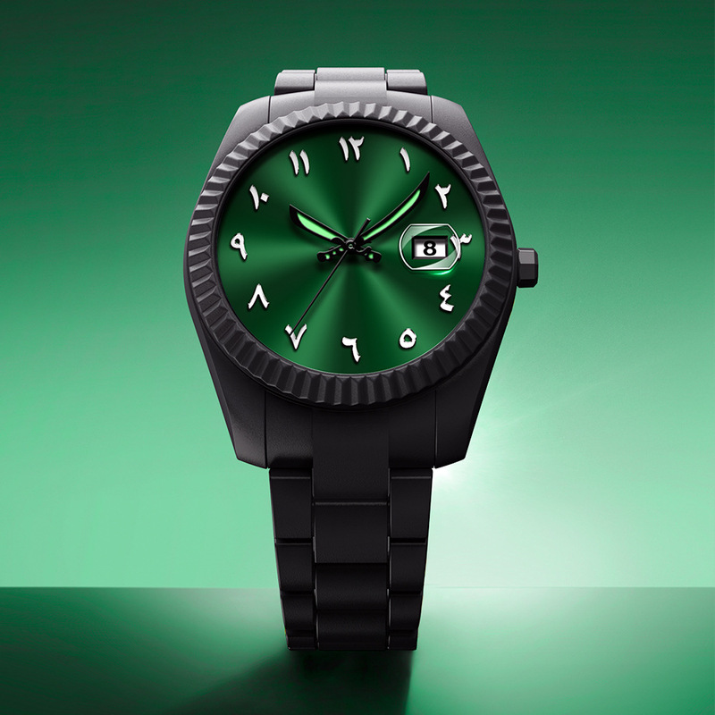 Laojia Diary Watch Quartz Movement Diver's Dial Cross-Border Foreign Trade Manufacturer Supply Luminous Traveler Large Dial