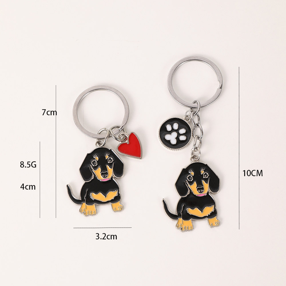 18g Weight Slip-on Clasp Closure Type Keychain Classification 1 Piece Quantity Daily Occasion Zinc alloy Material Letter, Dog, Heart Shape Pattern Unisex Gender Cute Style 1 Piece Cute Letter Dog Heart Shape Zinc Alloy Unisex Slip-on Keychain 无