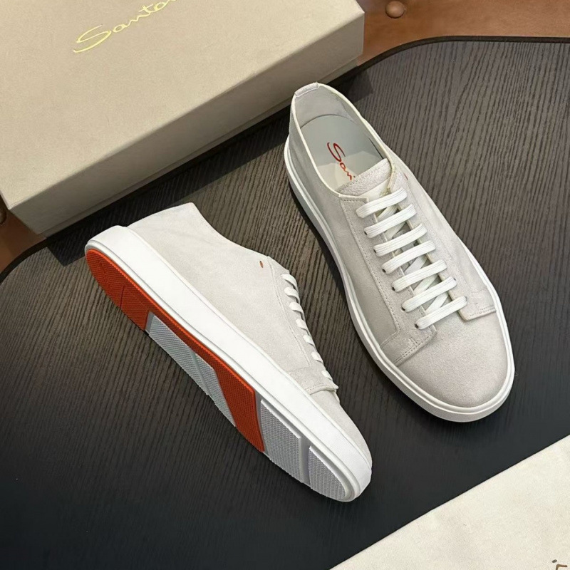 New Casual Men's Shoes Fashion 2025 Trendy Genuine Leather White Shoes Casual Shoes Balmain Versatile Men's Leather Shoes