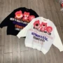 圆领新款宽松字母羊毛衫