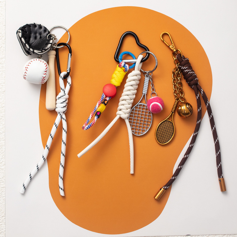 New Woven Lanyard Bag Pendant Keychain Versatile Replacement Decorative High-End Bag Pendant School Bag Pendant