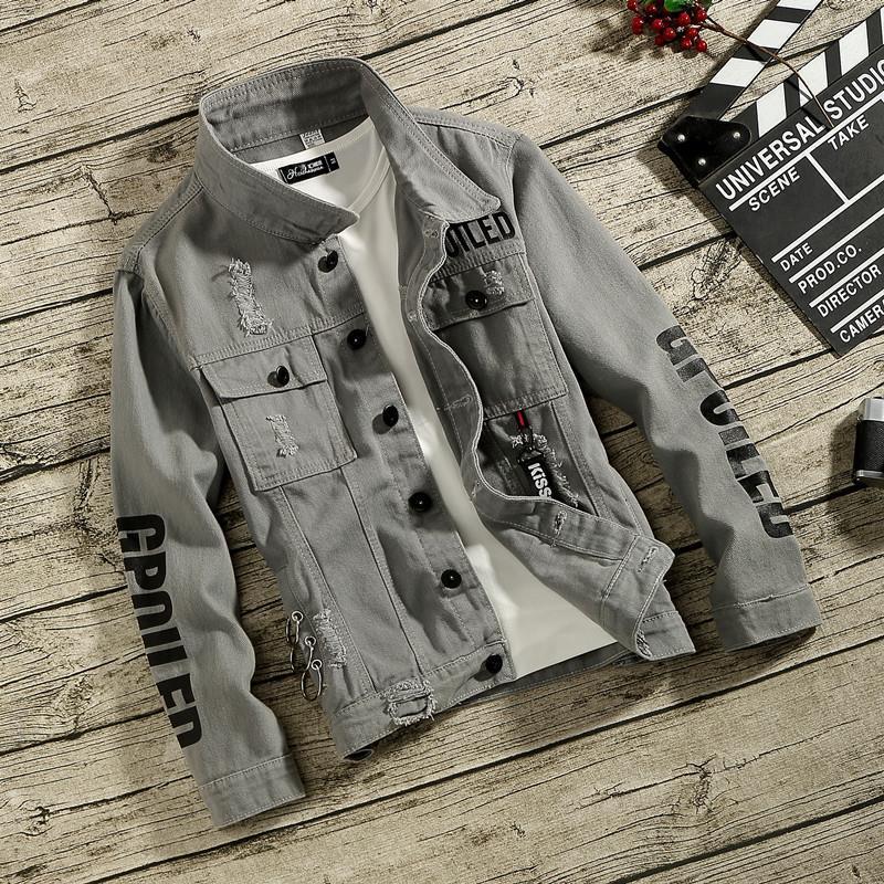 Shanli Dadi Autumn Denim Jacket Men's Korean Casual Jacket Teenager All-match Jacket Men's Fashionable Handsome