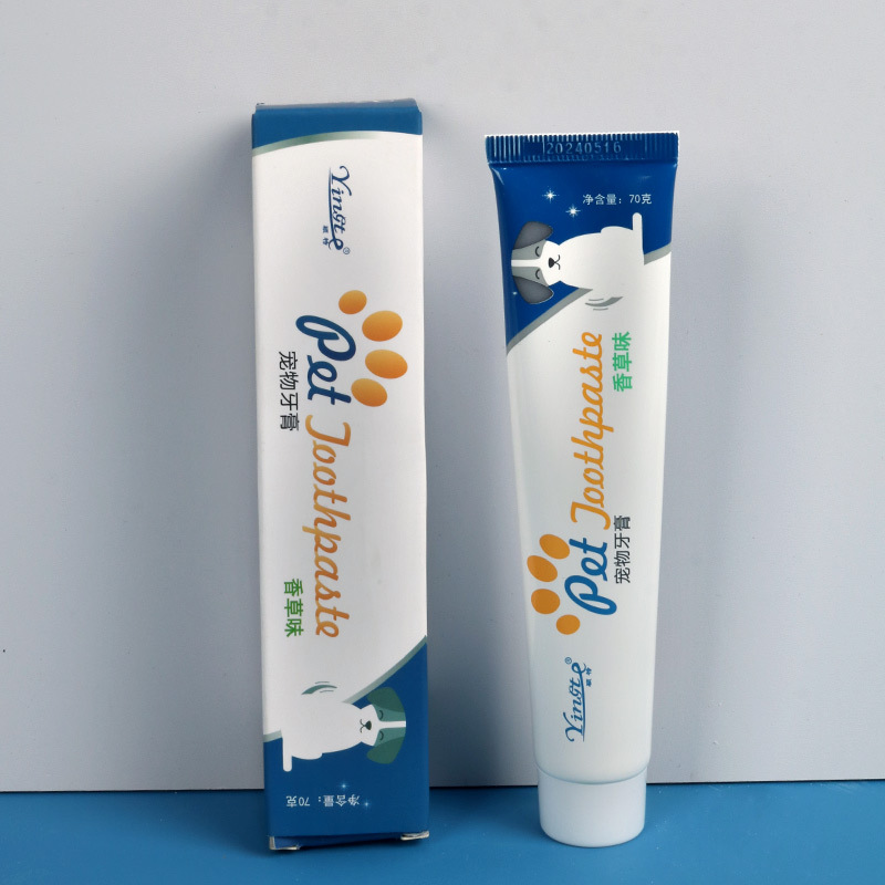 Pasta de dientes para mascotas, perros, gatos, cepillo de dientes, limpieza oral, vainilla, pasta de dientes con sabor a carne de res, productos para mascotas al por mayor