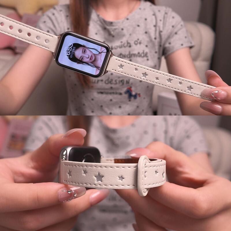 Suitable for Xiaomi 10pro watch strap bracelet 9/8pro star redmi watch 456 watch ceramic leather Huawei 5