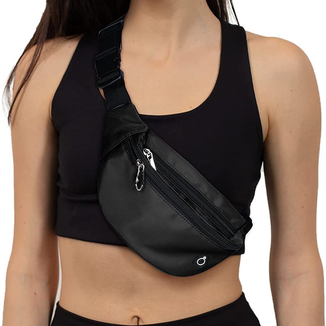 Bolso de cinturón para mujer Bolso de mensajero de moda con correa de hombro ajustable para viajar, caminar, andar en bicicleta, fiesta, bolsa para teléfono móvil image 5