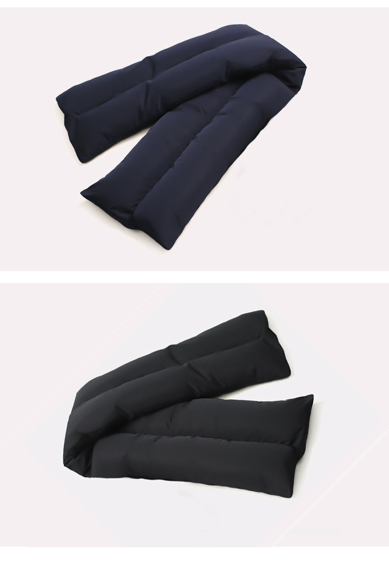 Uomo e donna in tinta unita in stile minimalista, colletto in piumino d'anatra bianco invernale, calda versione coreana crossover_voghion.com