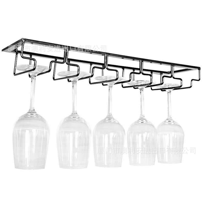 Soporte para copas de vino, colgante, hierro, europeo