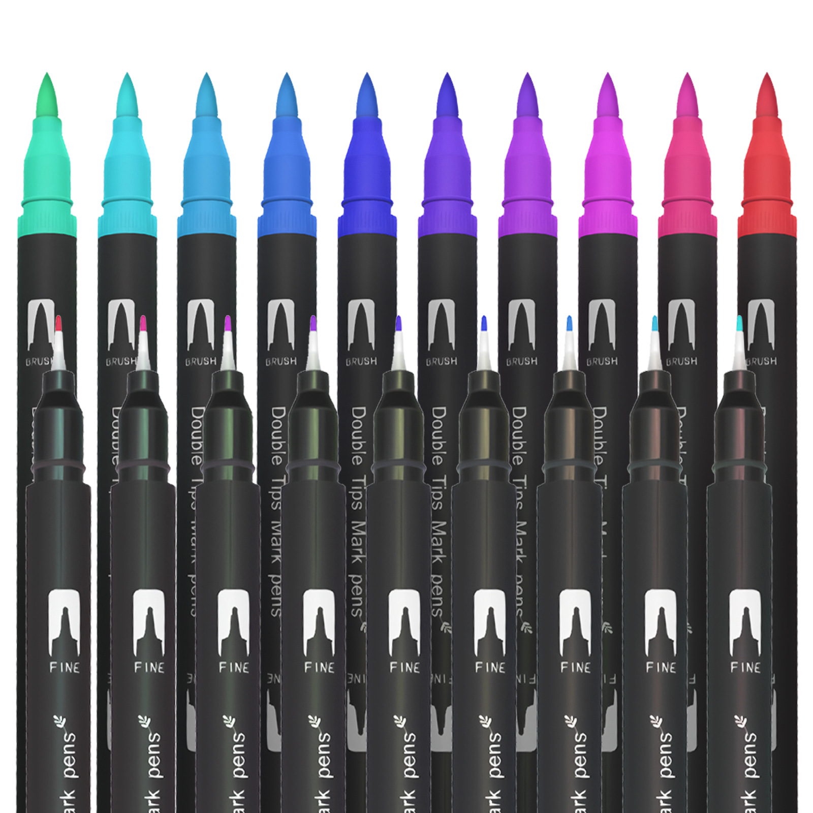 Professionelles Pinselsset waschbar Doppelkopf-Aquarellstifte