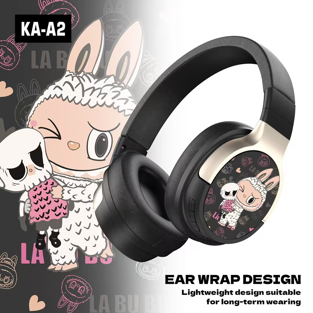 Comercio exterior nuevos auriculares inalámbricos bluetooth KA-A2 niños estudiantes creativos lindos auriculares inalámbricos de dibujos animados