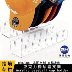 【クロスボーダー指定供給業者】baseball cap holderアクリル野球帽展示スタンド